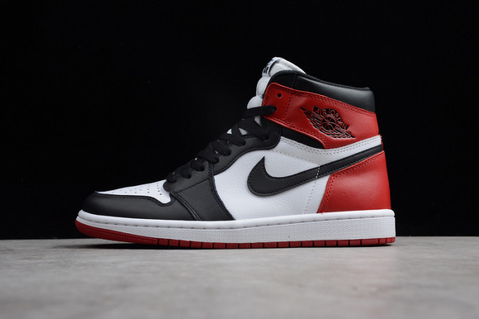 AIR JORDAN 1 High OG “Black Toe” white/ black-varsity red 555088-125
