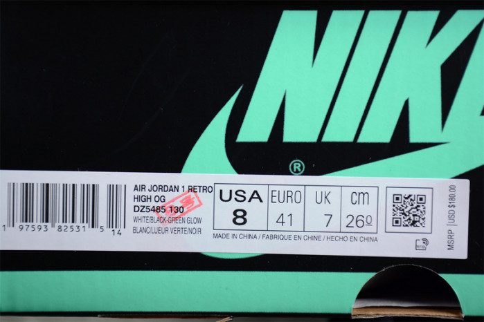 Air Jordan 1 Retro High OG “Green Glow” DZ5485-130