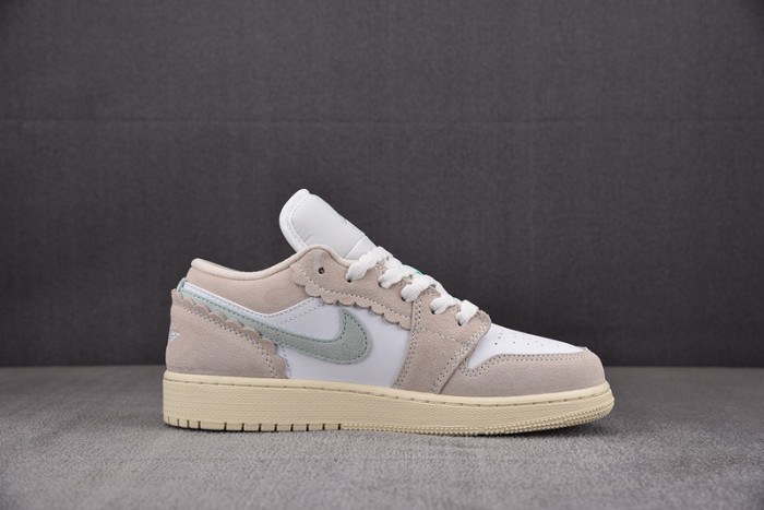 AIR JORDAN 1 LOW GS WHITE PINK SOFT BLUE DZ5356-800