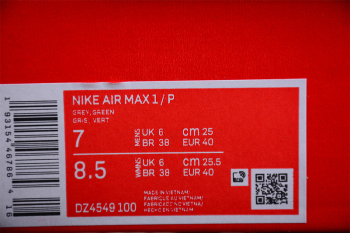 Nike Air Max 1 White Mica Green Men