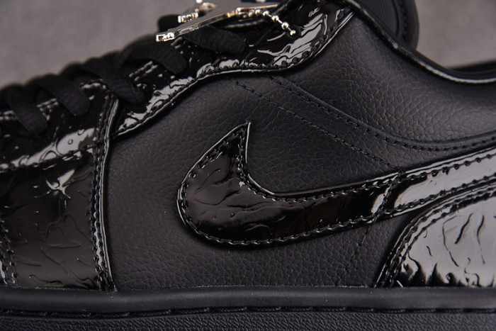 Air Jordan 1 Low “Black Croc” HJ7743-010