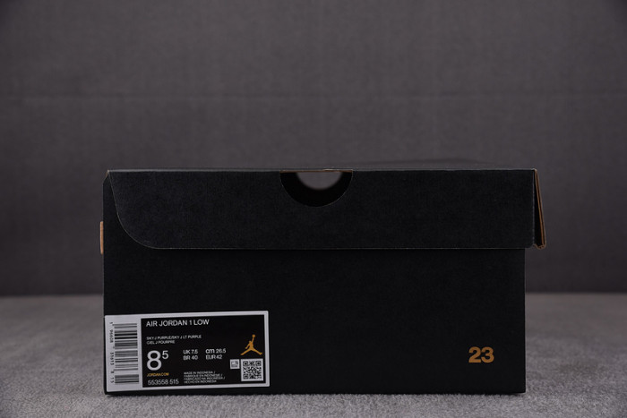 Air Jordan 1 Low White Purple 553558-515