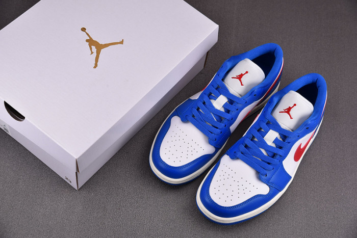 Jordan 1 Low Sport Blue Gym Red (Women
