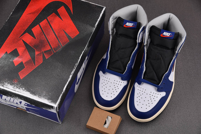 Air Jordan 1 High OG "White/Deep Royal Blue" DZ5485-100