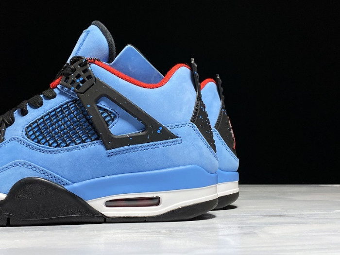 Travis Scott x Air Jordan 4 “Houston Oilers” University Blue 308497-406