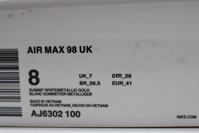 Air Max 98 Uk "prime Meridian" AJ6302-100