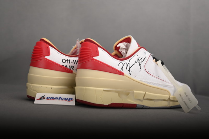 OFW x Air Jordan 2 Low SP White Red DJ4375-106