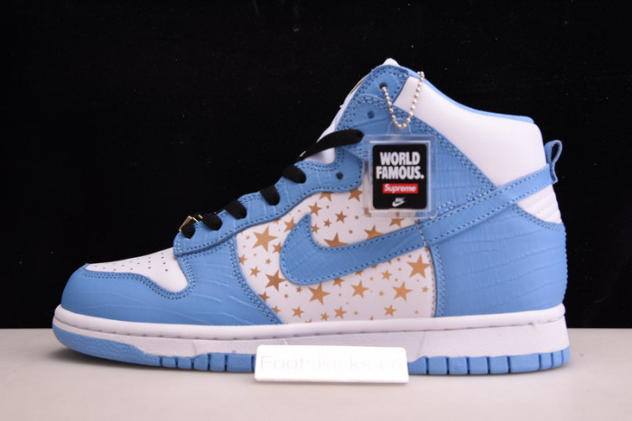 nike dunk high pro sb S*p*e blue stars 307385-141
