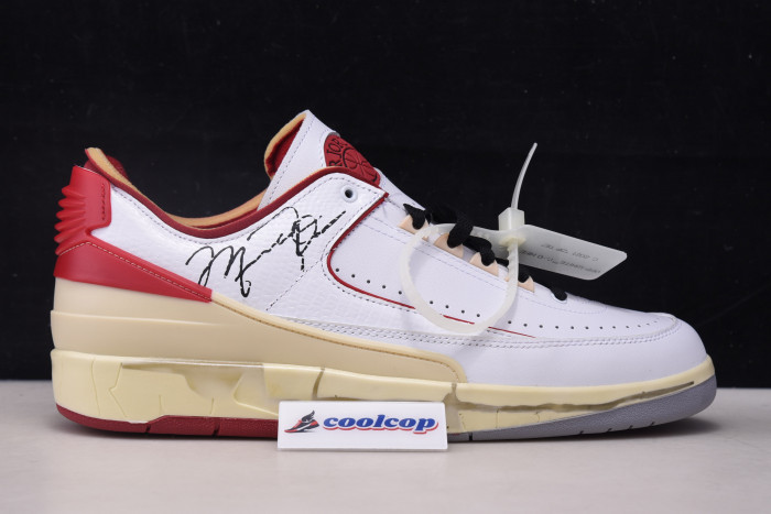 OFW x Air Jordan 2 Low SP White Red DJ4375-106