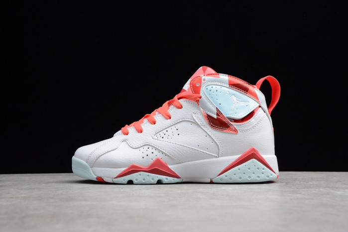Air Jordan 7 Girls White Topaz Mist Ember Glow 442960-104
